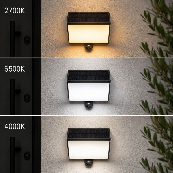 Brilliant - LED соларно стенно осветително тяло SIERRA LED/6W/3,7V 2000 mAh IP54 черно