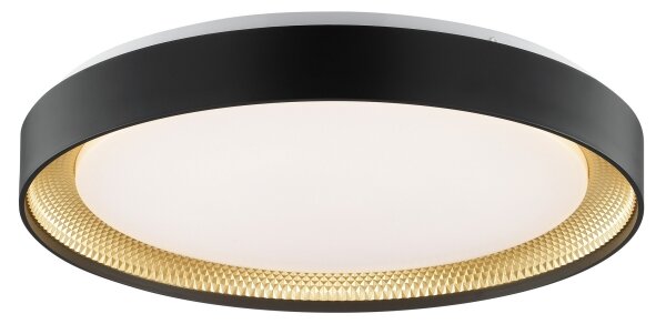 Brilliant - димируемо LED таванно осветително тяло WALDO LED/36W/230V черно/златно + с дистанционно управление