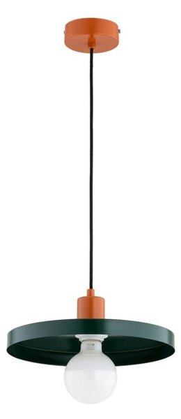 Полилей на кабел LITO 1xE27/15W/230V зелен/меден