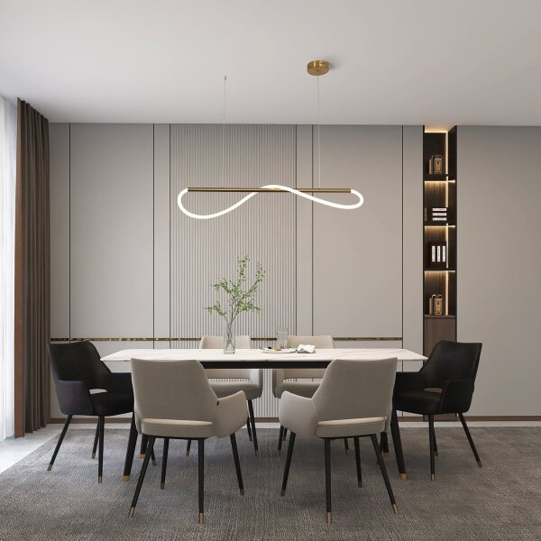 LED полилей на кабел MELECA LED/24W/230V 3000/4000/6000K 100 cm златист