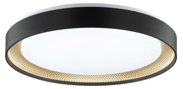 Brilliant - димируемо LED таванно осветително тяло WALDO LED/36W/230V черно/златно + с дистанционно управление