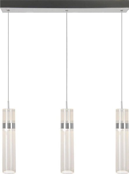 LED полилей на кабел AMBIENTE 3xLED/6W/230V 3000/4000/6000K лъскав хром