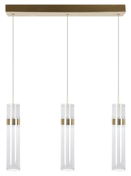 LED висящ полилей на кабел AMBIENTE 3xLED/6W/230V 3000/4000/6000K златист