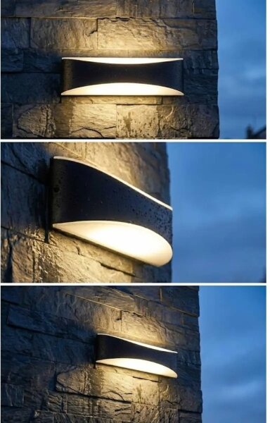 LED Външно стеннo осветително тяло LED/10W/230V IP65 черно