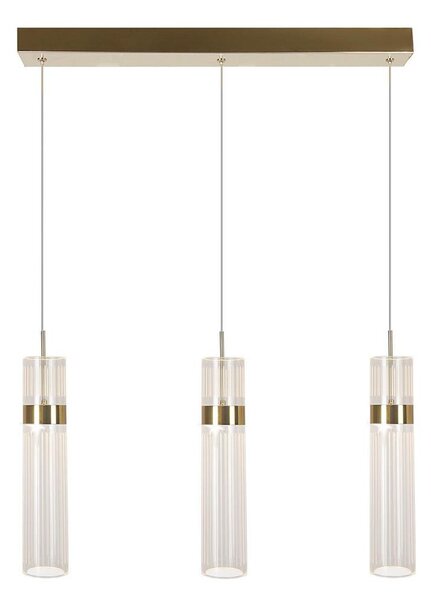 LED висящ полилей на кабел AMBIENTE 3xLED/6W/230V 3000/4000/6000K златист