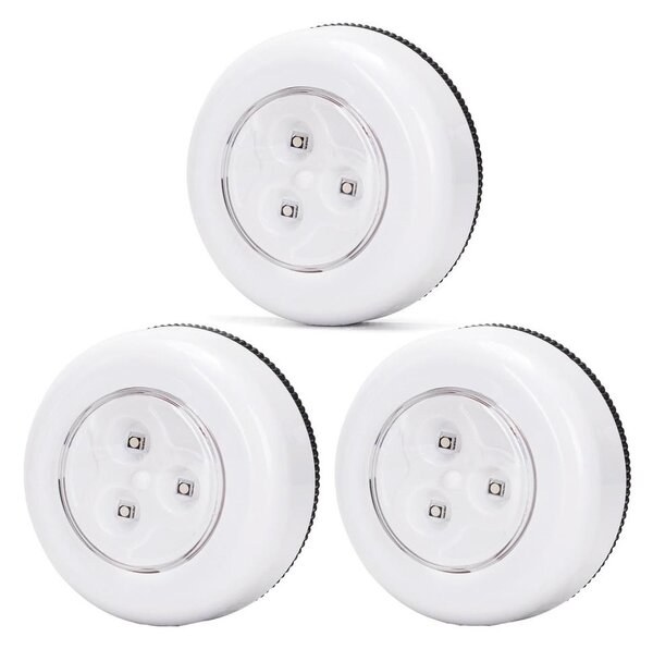 Aigostar - Комплект 3x RGB LED преносими нощни лампи LED/3xAAA + дистанционно