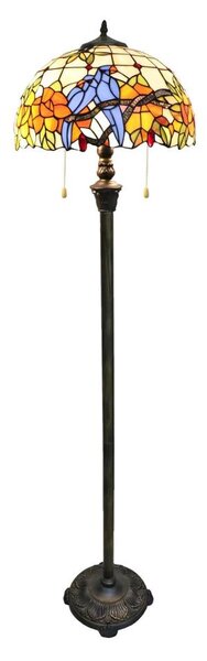 Brilagi - Tiffany витражна подова лампа JUNGLE 2xE27/60W/230V