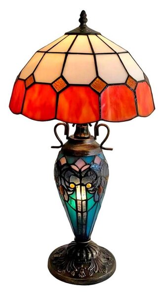 Brilagi - Витражна настолна лампа в стил Тифани SIENNA 1xE27/60W/230V + 1xE14/40W
