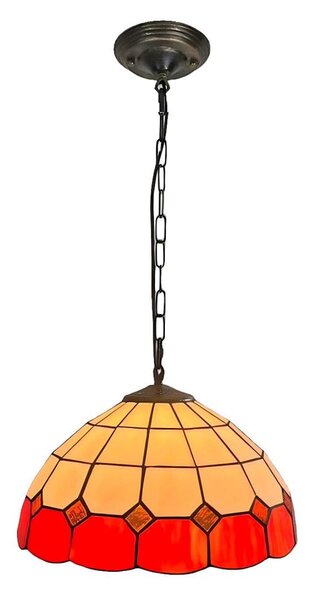 Brilagi - Tiffany витражен полилей на верига SIENNA 1xE27/60W/230V Ø 40 см