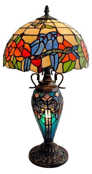 Brilagi - Tiffany витражна настолна лампа JUNGLE 1xE27/60W/230V + 1xE14/40W