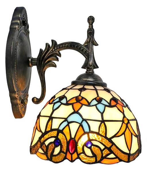 Brilagi - Tiffany витражна стенна лампа MIRABELLA 1xE14/40W/230V