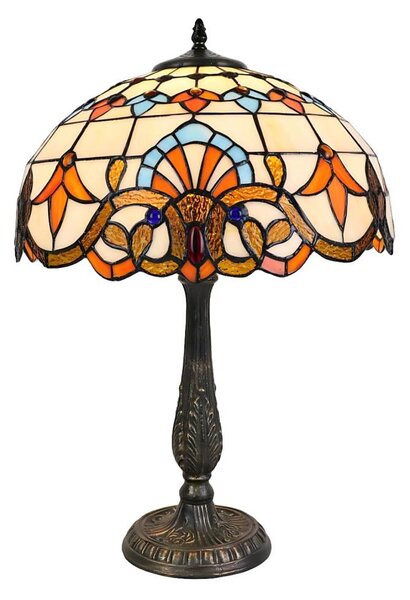 Brilagi - Tiffany витражна настолна лампа MIRABELLA 2xE27/60W/230V