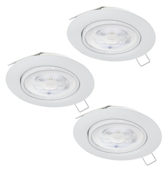 Eglo 901756 - К-кт 3x LED Лампа за окачен таван FAVAZZINA 1xGU10/4W/230V бял