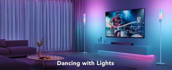 Govee - LED Димируем лампион CYLINDER SMART RGBICWW 2200-6500K