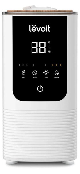 Овлажнител за въздух Levoit OasisMist 450S LUH-O451S-WEU, 40 м2, 280 W, 4.5 л, Ароматерапия, Автономия 45 часа, Бял