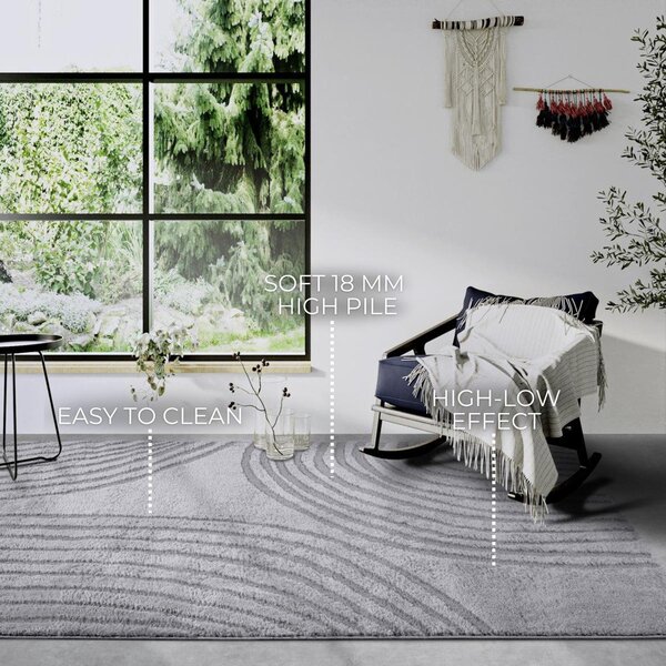 Сив килим 120x170 cm Pigment Light Grey – Elle Decoration