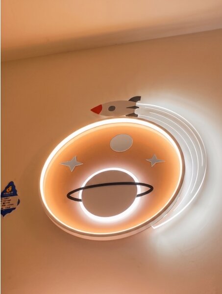 Brilagi -LED Детско таванно осветително тяло STARSHIP LED/64W/230V 3000/4500K жълто