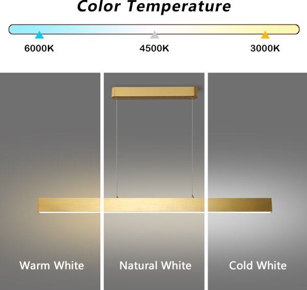 Brilagi - LED полилей SLEEKLINE LED/40W/230V 3000/4500/6000K злато