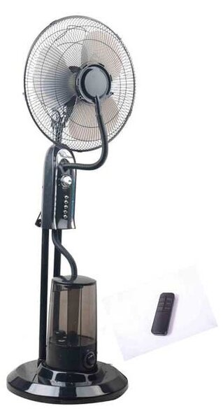 Вентилатор с водна мъгла с дистанционно Elite EFM-1307R, 3 скорости, 3,2l, 75W, Черен