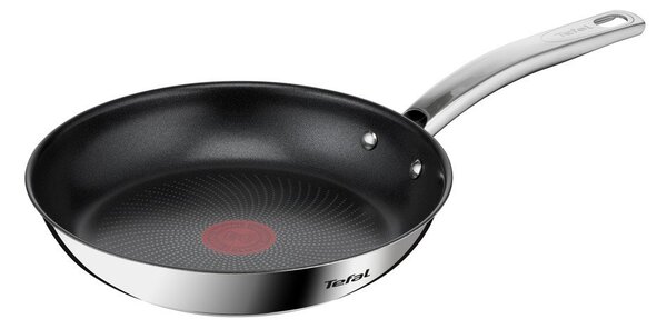 Тиган с незалепващо покритие от неръждаема стомана ø 24 cm Intuition B8170444 – Tefal