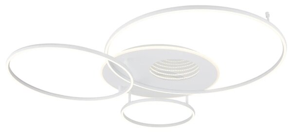 Globo 48466-70W-LED Димируемо таванно осветително тяло INVERTINA 70W/230V 105x26,5 cm сребристо+ДУ