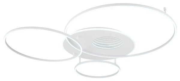 Globo 48466-70W-LED Димируемо таванно осветително тяло INVERTINA 70W/230V 105x26,5 cm сребристо+ДУ