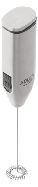 Миксер за фрапе на стойка Adler AD 4500, Бъркалка и корпус от инокс, 2хAA, Сребрист