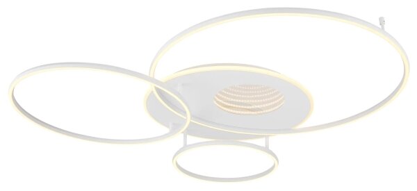 Globo 48466-70W-LED Димируемо таванно осветително тяло INVERTINA 70W/230V 105x26,5 cm сребристо+ДУ