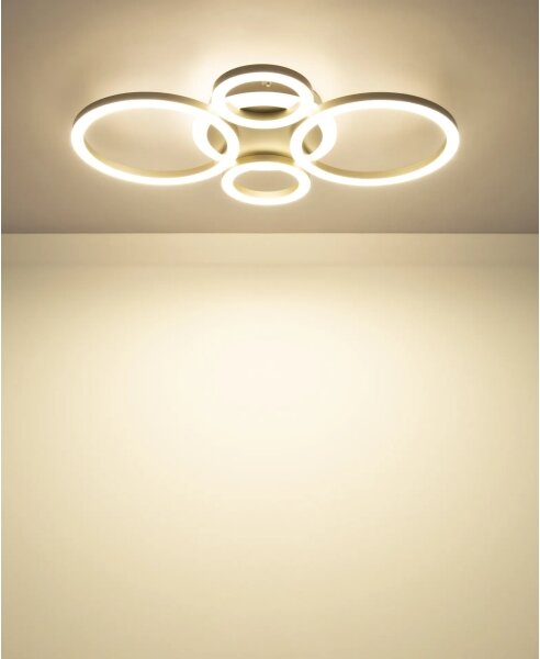 Globo 48039-40CO -LED Таванно осветително тяло LORETTA LED/40W/230V Ø 35,5 x 53 см, месинг