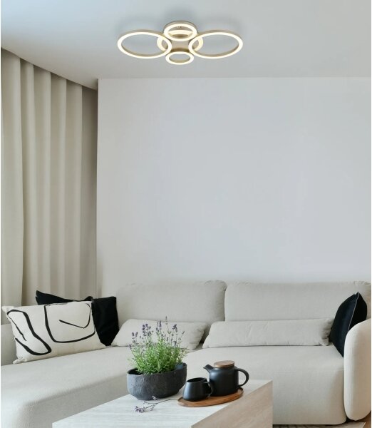 Globo 48039-40CO -LED Таванно осветително тяло LORETTA LED/40W/230V Ø 35,5 x 53 см, месинг
