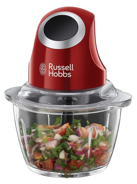 Мини чопър Russell Hobbs Desire 24660-56, 200W, 500ml, Стъклена купа, Червен