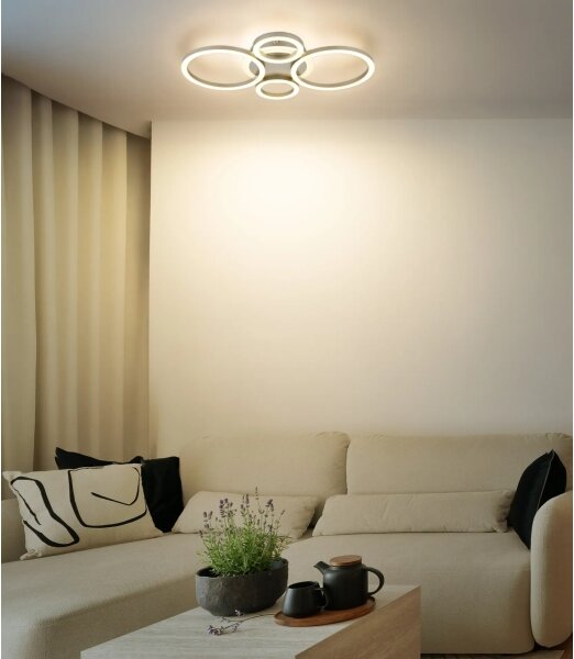 Globo 48039-40CO -LED Таванно осветително тяло LORETTA LED/40W/230V Ø 35,5 x 53 см, месинг
