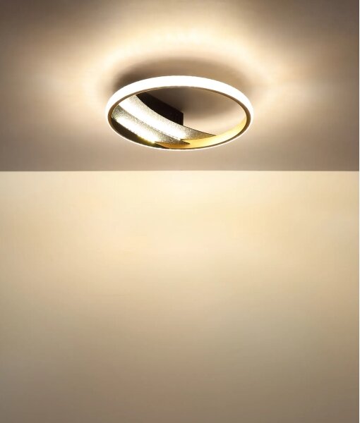 Globo 48493-12 - LED плафон CONSTANCE LED/12W/230V, диаметър 29,5 см, златист