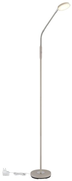 Globo 58504SSA - Димируема сензорна подова LED лампа SILVIO LED/6,5W/230V бежова