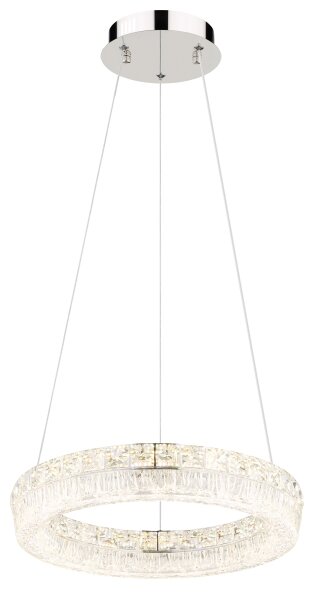 Globo 67387-24 - Димируем висящ полилей на кабел LAUREL LED/24W/230V прозрачен + дистанционно управление