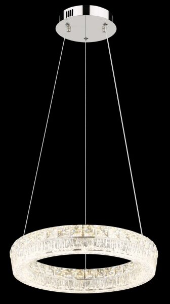 Globo 67387-24 - Димируем висящ полилей на кабел LAUREL LED/24W/230V прозрачен + дистанционно управление