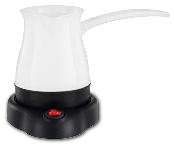 Джезве електрическо Rosberg R51165BS, 600W, 300 ml, Безжична употреба, Бял