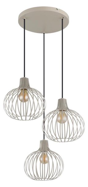 Globo 33379319 - Висящ полилей на кабел MATEO 3xE27/40W/230V бежов