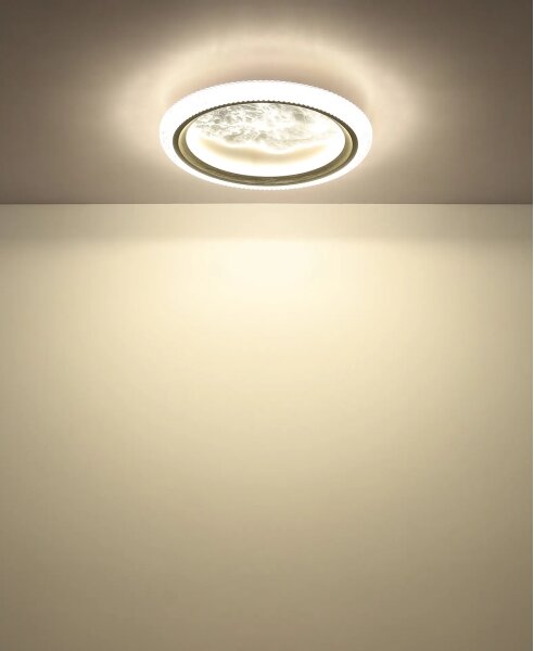 Globo 48494-28 - LED таванно осветително тяло ODESSA LED/28W/230V Ø 39,5 cm сребристо