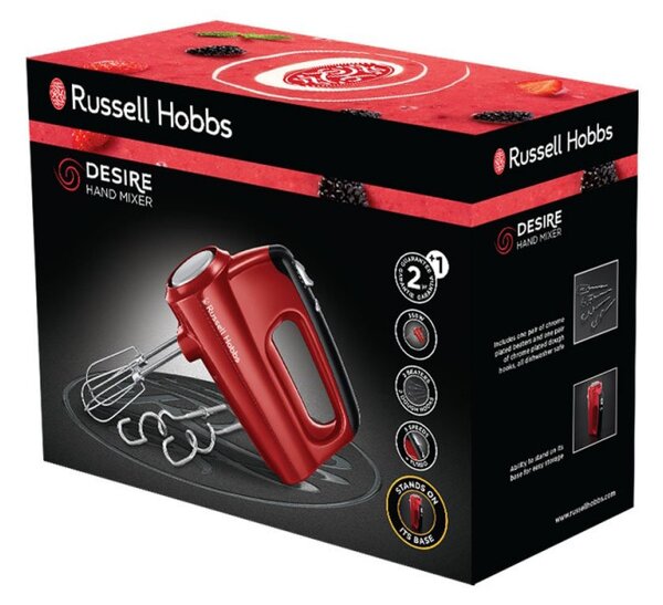 Миксер Russell Hobbs Desire 24670-56, 350W, 5 скорости + Турбо, Червен