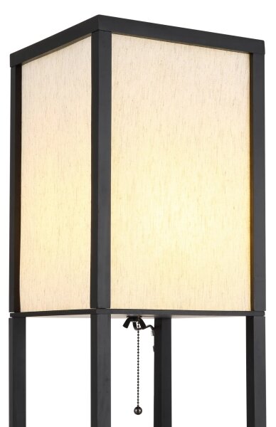 Globo 58611S - Подова лампа TABITHA 1xE27/60W/230V черна
