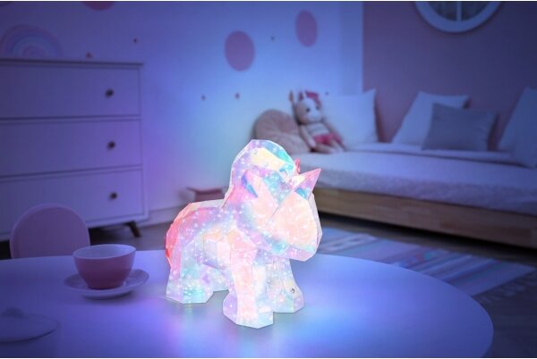 Globo 28088N - LED димируема зареждаема настолна декоративна лампа BRONDAR LED/4W/5V 1800 mAh еднорог