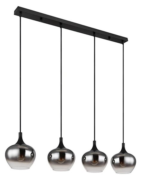 Globo 15548-4H - Полилей на кабел MAXY 4xE27/40W/230V черен