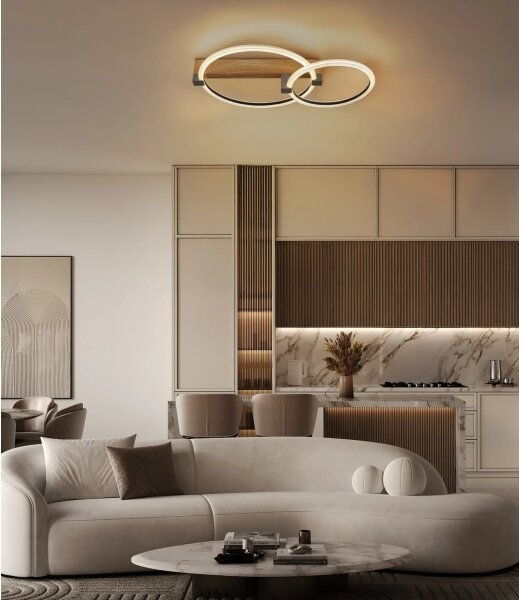 Globo 48050D1 - LED таванно осветително тяло FLETCHER LED/24W/230V 3000K 58x40 cm бежово