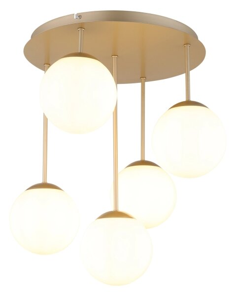 Globo 47441-5CH - Плафон HARMON 5xE14/25W/230V месинг