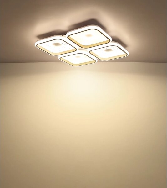 Globo 48097-60 - Димируемо LED таванно осветително тяло MOSAIKO LED/55W/230V 54x54 cm+дистанционно управление