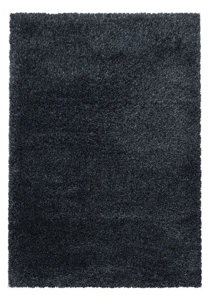 Антрацитен килим 80x150 cm Fluffy – Ayyildiz Carpets