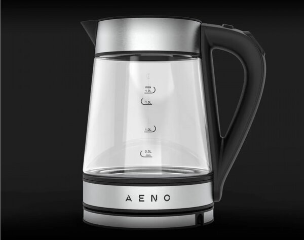 Електрическа Кана AENO AEK0001S, 2200W, 1700 l, Стъклен корпус, Wi-Fi, Strix, Черен