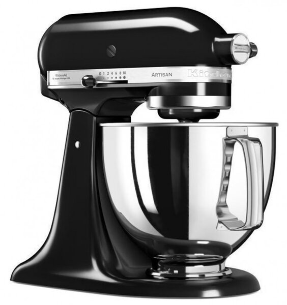 Планетарен миксер Artisan Elegance KitchenAid 5KSM175PSEOB, 300 W, 4.8 л, Direct drive, 10 скорости, Onyx Black