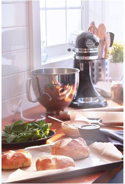 Планетарен миксер Artisan Elegance KitchenAid 5KSM175PSEOB, 300 W, 4.8 л, Direct drive, 10 скорости, Onyx Black